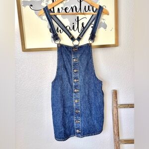 Forever 21 denim jumper dress small